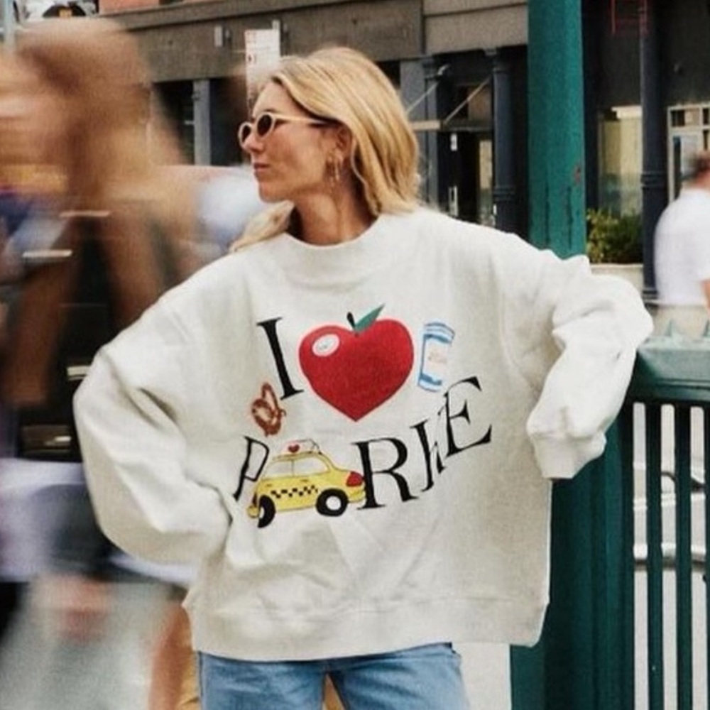 PARKE NYC 🍎🚕 🥨 L/XL MOCKNECK SWEATSHIRT